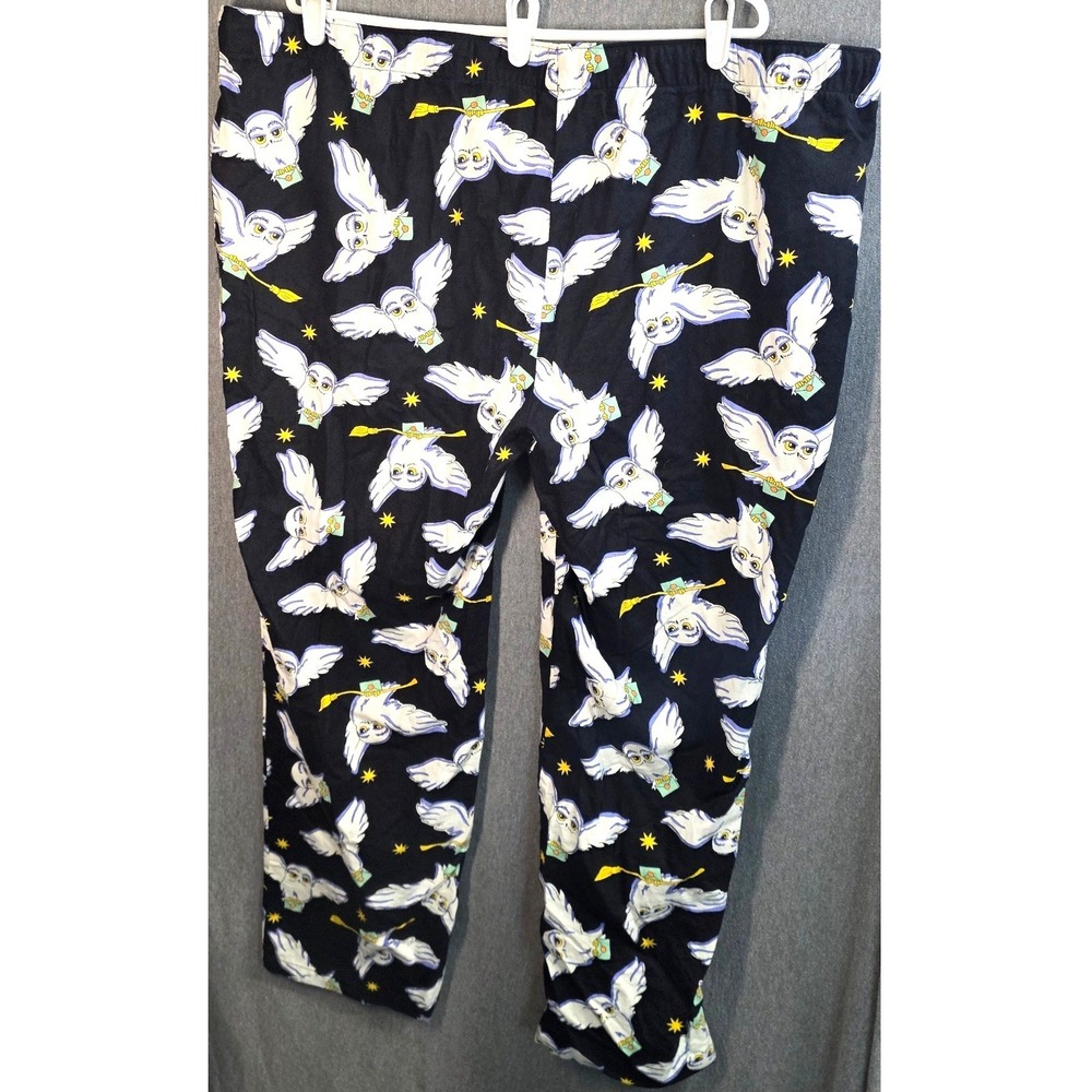 Harry Potter Hedwig the Owl Hogwarts Letters Sleep Lounge Pajama Pants Mens XXL